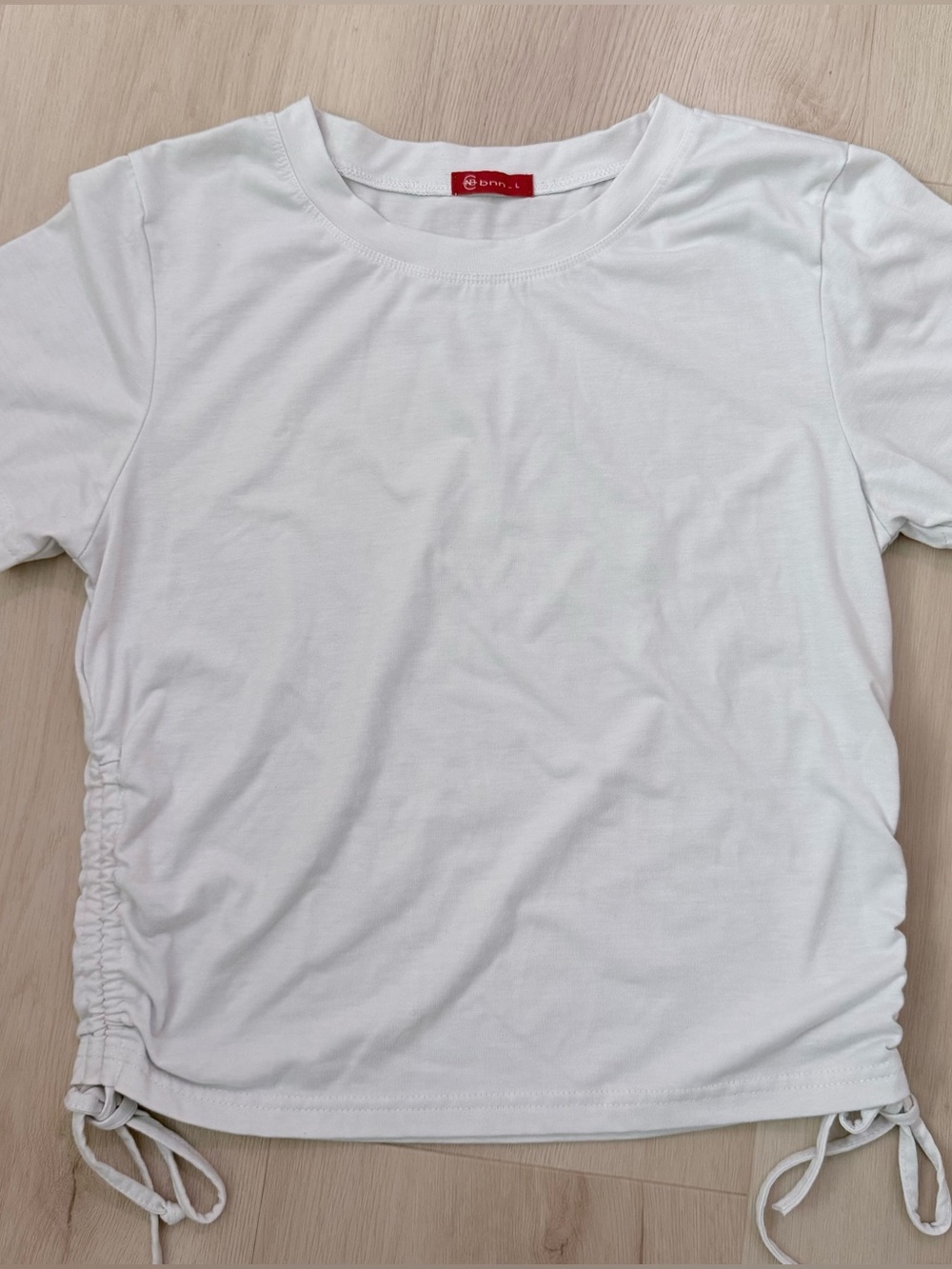 White Crop-Top Tee
